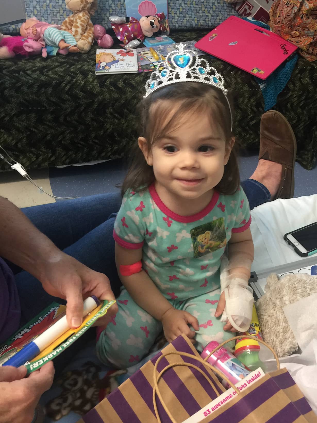 Sophie The Brave in hospital in Texas