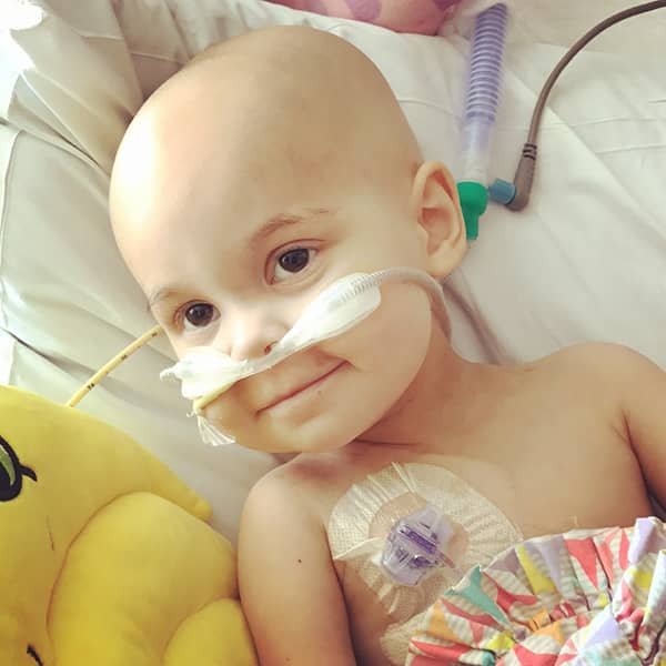 baby getting treatment for cancer in east tx